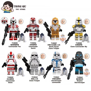 Ficção Científica Minifiguras de Filmes de Ficção Científica Clone Clone Clone Clone Bloco de Construção Coleção de Brinquedos Ornamentos mini Modelo Presente