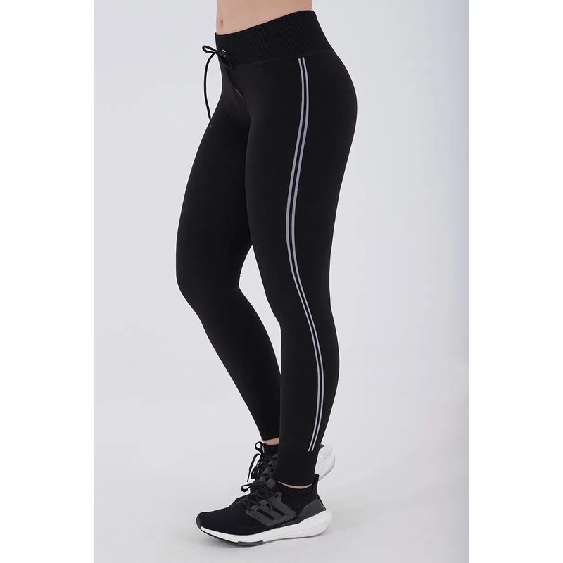 Calça Legging Lupo ACT Seamless Sportwear Com Listra Lateral 71716-001