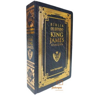 Bíblia De Estudo King James | BKJ 1611 | Letra Hiper-Gigante | Capa Dura Gold