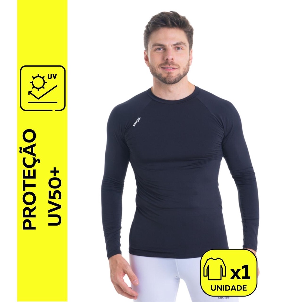 Camiseta Térmica Segunda Pele Proteção UV50+ Unissex