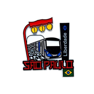Imã De Geladeira Bairro Da Liberdade São Paulo - Acessórios magnéticos Turísticos de São Paulo