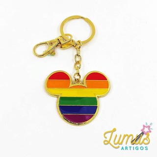 Chaveiro Mickey Rainbow Collection Disney