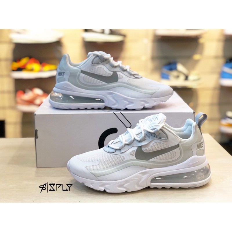 Nike react element hotsell 270 flyknit bambino grigio