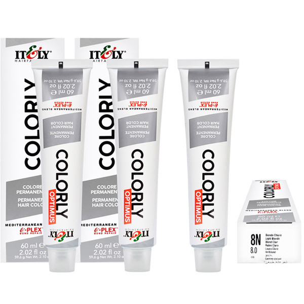 Itely Kit c/3 Tintas Colorly 8NI Louro Claro Intenso 60 ml | Shopee Brasil