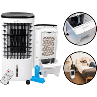 Climatizador De Ar Portátil 5 Litros Ventilador Umidificador Oslo 4 Funções Controle Remoto Agrantt