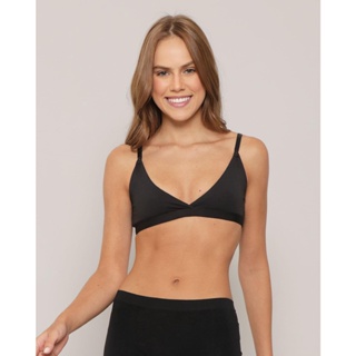 Sutiã Top Feminino Sem Bojo Preto