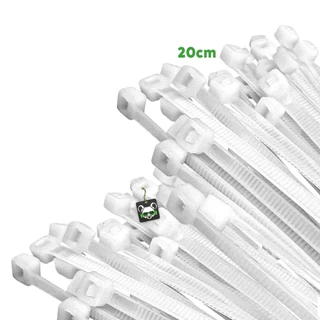 100 Uni. Cinta Abraçadeira Enforca Gato Nylon 20cmx3,6mm
