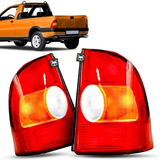 Lanterna Tras Tricolor Carcaça Preta Strada 1998 1999 2000