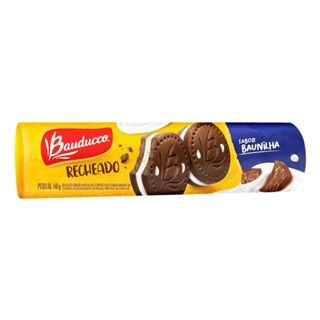 Pack Biscoito Lanchinho Recheio Chocolate Bauducco Recheadinho