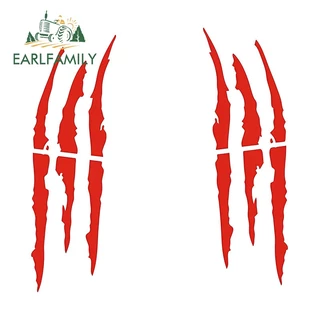 EARLFAMILY 13cm Monstro Garras Adesivo De Carro Skate Motocicleta Portátil Windows Protetor Solar Decalques Vinil À Prova Dwaterproof Água Moda Acessórios Do