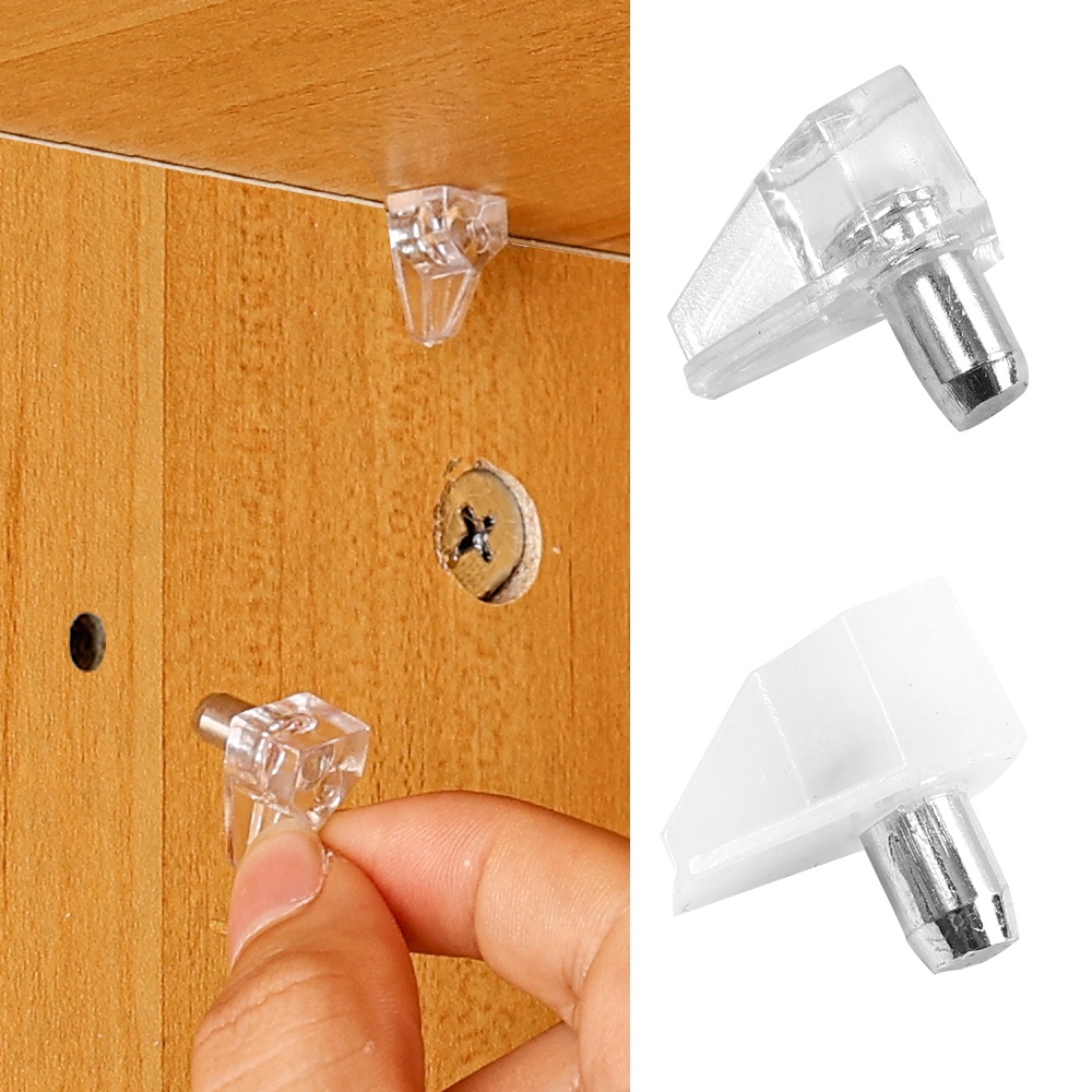 10Pcs Suporte De Móveis De Armário/Pinos De Metal De Prateleira Com De/Prateleiras Placa De Fixa