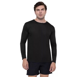 Camiseta Manga Longa Proteção UV Básica Dry Fit Anti Suor Anti Odor Corrida Bike EPI Trabalho Sol