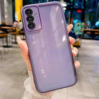 Capa Para Telefone Simples Samsung Galaxy A15 A25 A35 M34 F34 M13 F13 M15 F15 M55 4G 5G Protetora Transparente À Prova De Choque