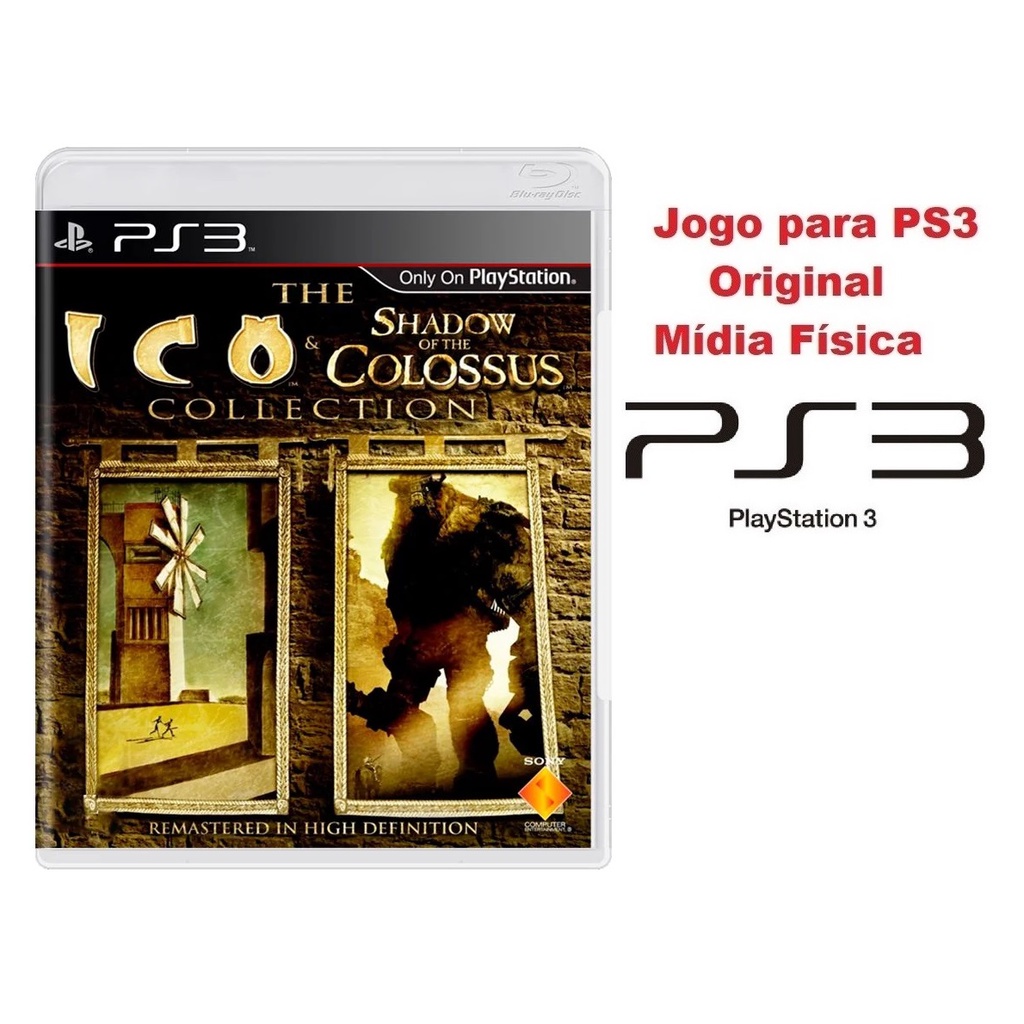 Shadow of the Colossus + The Ico - Original - Mídia Física (roda em qualquer aparelho, bloqueado ou desbloqueado)