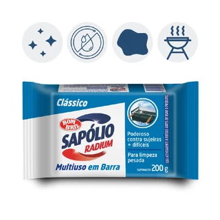 Barra Limpador Multiuso Sapolio Radium Classico Bombril