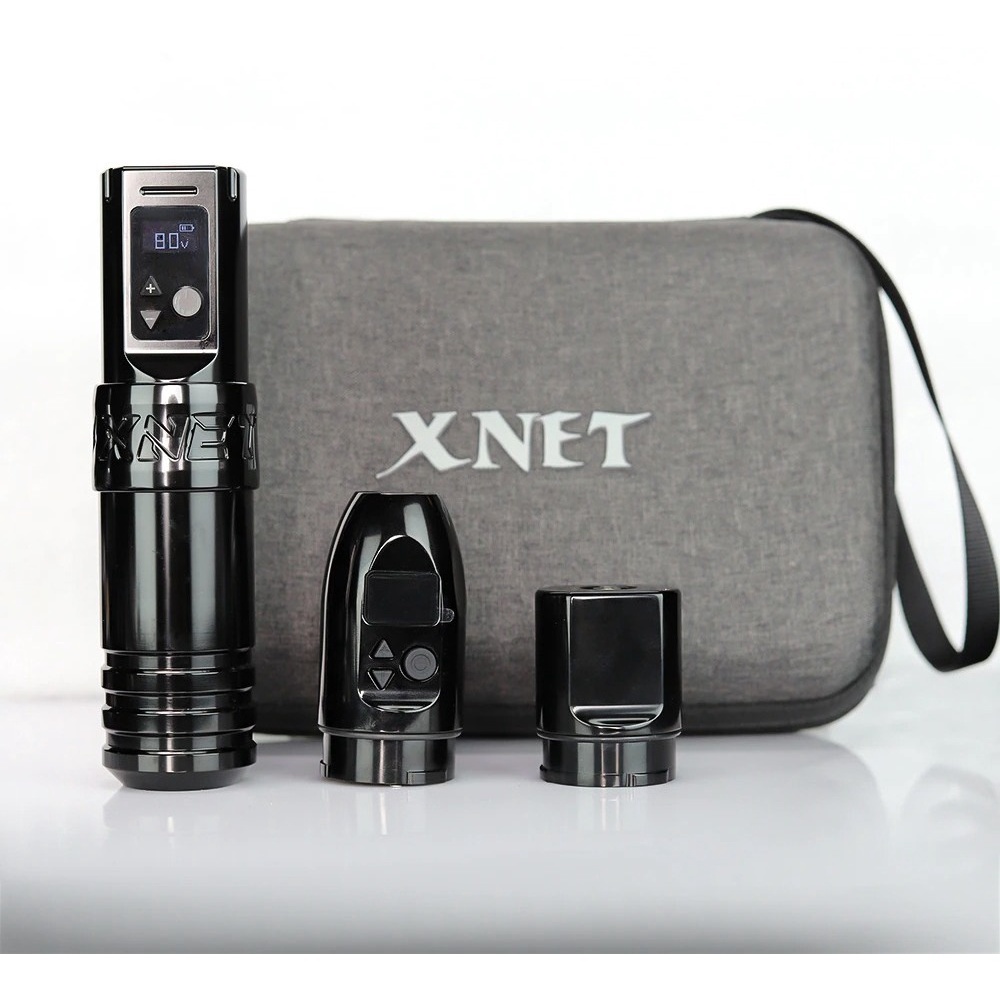 Maquina Tatuagem Xnet Tattoo Pen Motor Japonês 2x Baterias