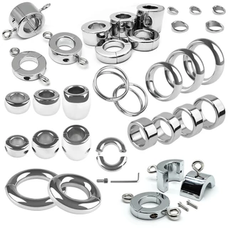 50 Estilos De Metal Anel De Exercício De Rolamento De Aço Inoxidável Resistência Do Pênis Masculino De Brinquedo Sexual Adulto Múltiplos Anéis Resistentes Ao Desgaste