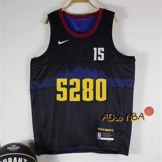 2023-24 Hot pressed nba Denver Nuggets Nikola Jokic #15 Black City Edition Swingman De Basquet Jersey