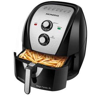 Fritadeira Elétrica Mondial Air Fryer Mega Family AFN-80-BI 8L Timer 1900W