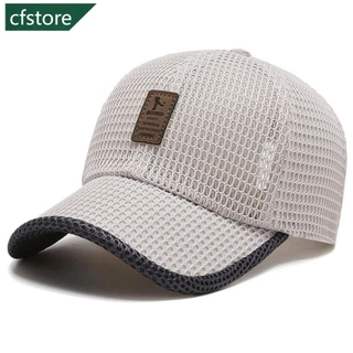 CFSTORE Homem Boné De Beisebol Malha Respirável Ao Ar Livre Protetor Solar Ajustável De Algodão Casual C1J7