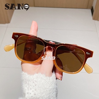 【 Ready Stock 】 Square Moldura De Óculos De Sol Com Estilo Leopard Print Style E Lente Colorida