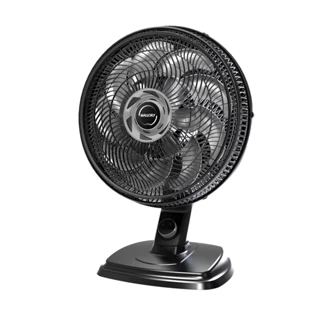 Ventilador Mallory 2 em 1 Mesa e Parede Egeo 40cm Hélice de 15 Pás Preto Grafite