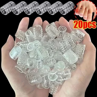 5/10/20pcs Protetor De Dedo Do Pé-Alívio Da Dor Prevenindo Bolhas De Calos-Para Mulheres Homens-Capas O Cuidado Dos Pés-Elasticidade De Silicone Os Dedos Separadores