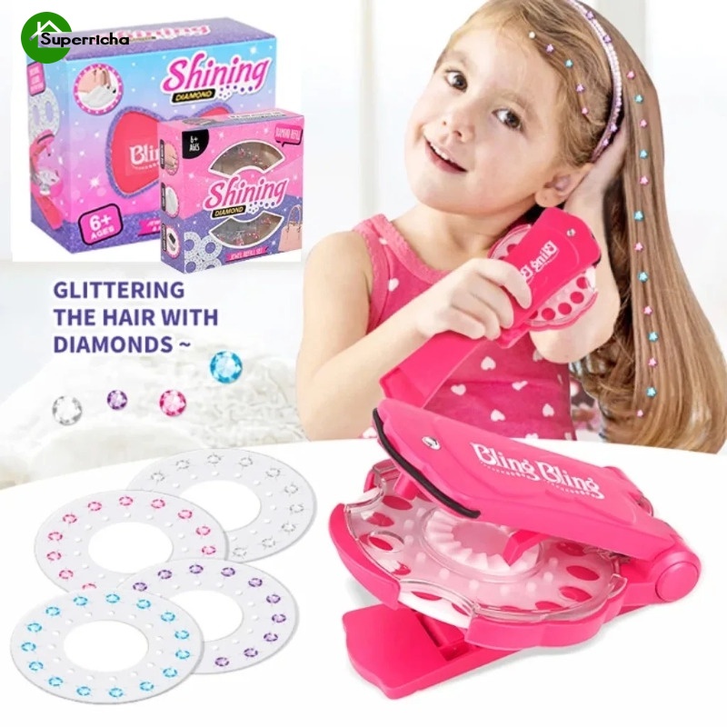 Ornamento Diamante Para Unhas De Menina Trança De Cabelo Com Chip De ...