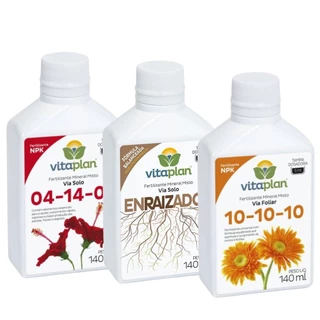 KIT Fertilizantes 10-10-10 + 04-14-08 + Enraizador VITAPLAN
