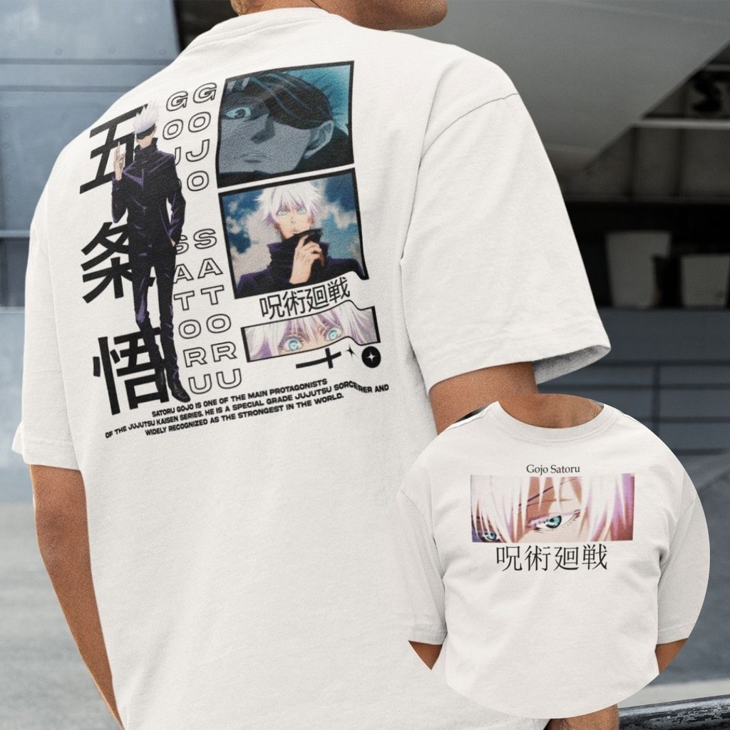 Camiseta Unissex Jujutsu Kaisen Satoru Gojo Clã Rikugan Anime Mangá ...