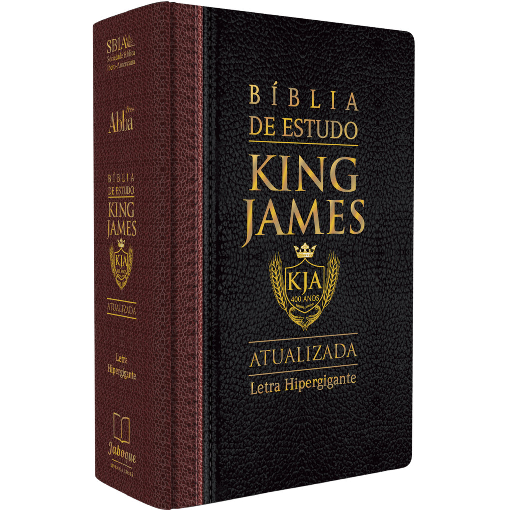 Biblia de Estudo King James | KJA | Letra Hipergigante | Capa Dura ...