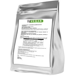 Guarana em pó 1Kg Embalagem Refil WVegan Vegano