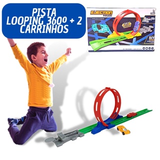 Pista de Carrinhos com Looping Speedster com 4 carrinhos Polibrinq