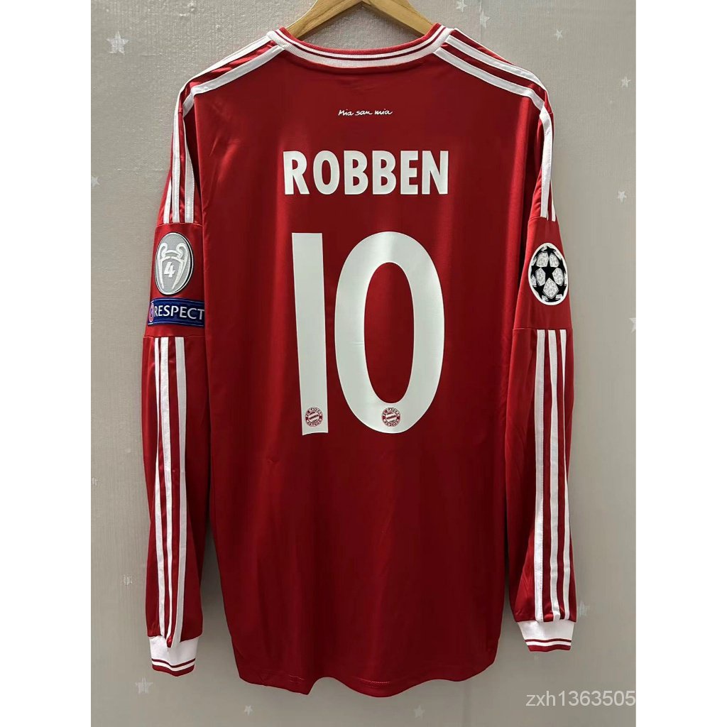 12-13 Bayern Munique Alta Qualidade Manga Longa T-shirt Personalizado ROBBEN MULLER SWINE STEIGER