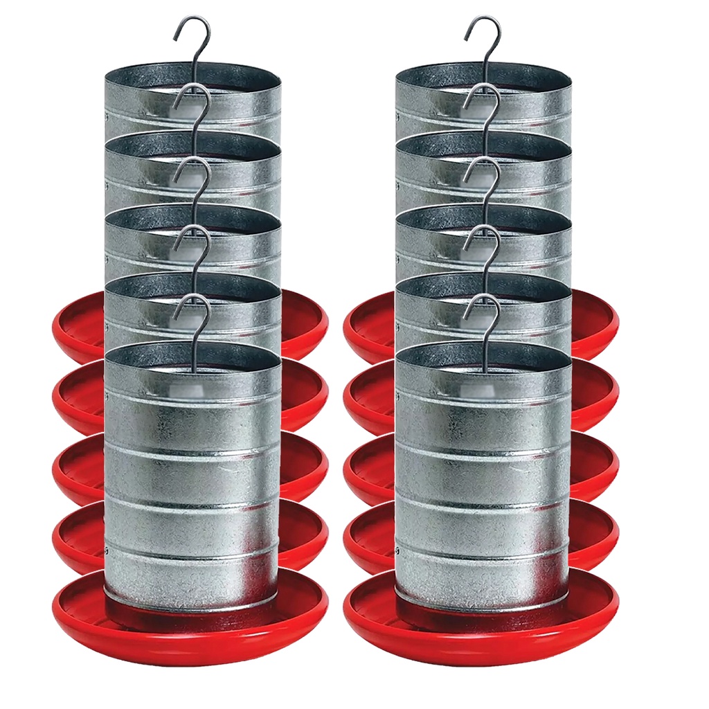 Kit 10 unidades Comedouro Frango Aves Galinhas 20KG