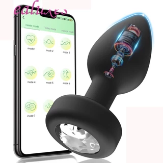 Plug Anal Vibrador Bluetooth Controle no Celular 10 Modos de Vibração