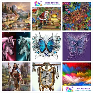 DOBUR | 🔥Baixo preço limitado🔥Pintura Diamante 5D Pintura de Diamante Kits De Pintura Com Diamante Para Adultos 5D Redondos Decoração Diamond Painting
