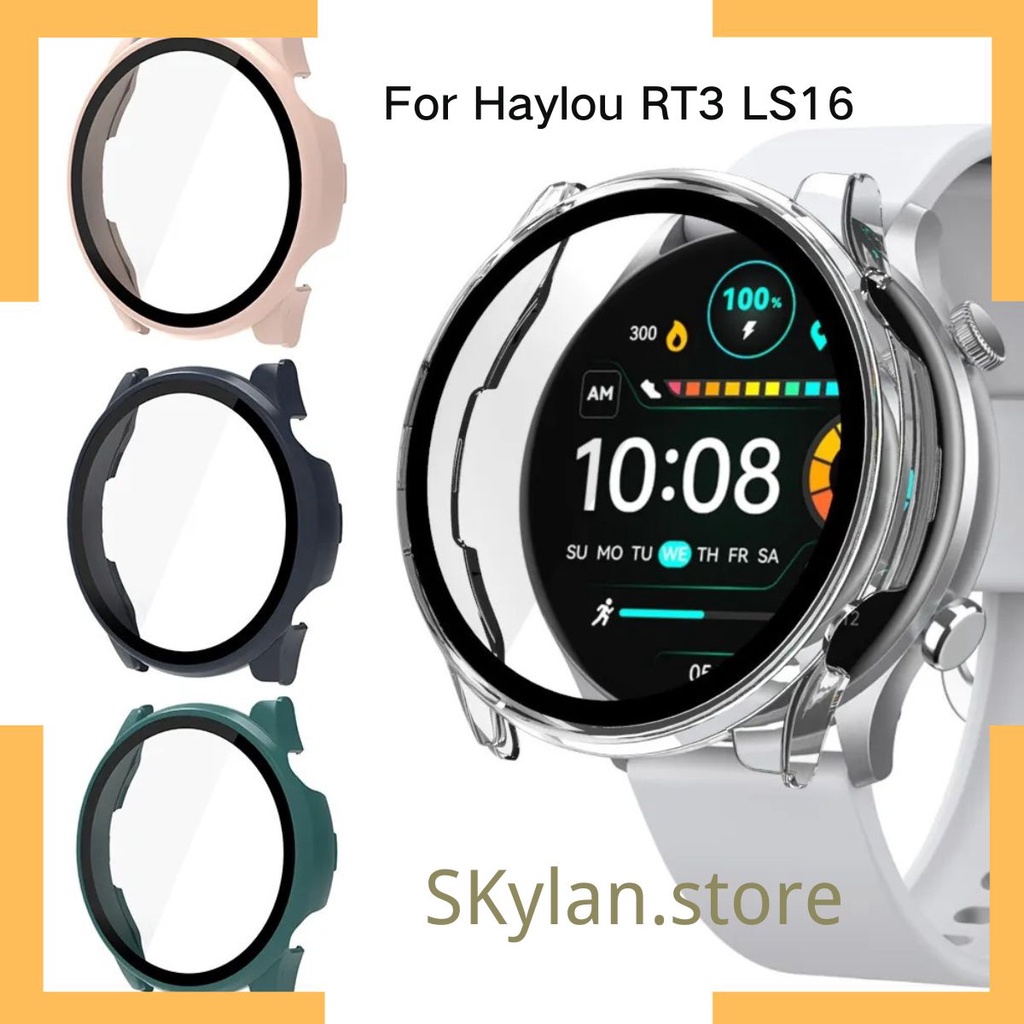 Capa Bumper Acrilico com Vidro Temperado compativel para Proteção Haylou RT3 LS16