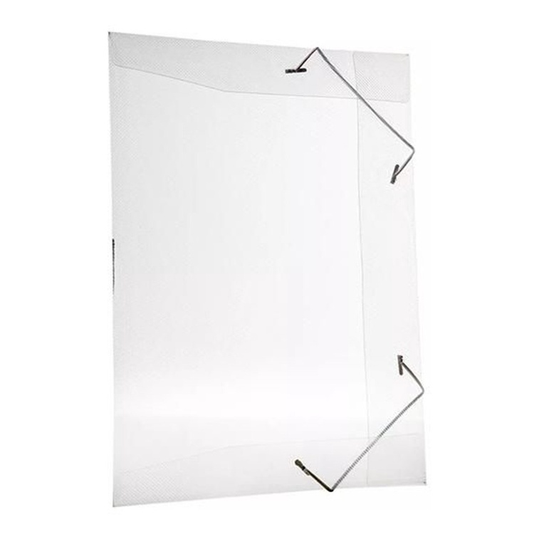 10 Pasta Oficio Cristal Transparente Aba Com Elástico Acp | Shopee Brasil
