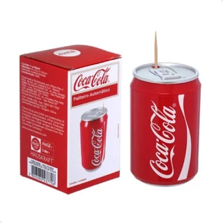 Paliteiro Automatico Porta Palito dente Coca Cola 9x5,5cm