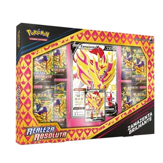 Box Pokemon Zamazenta Brilhante V Coleção Realeza Absoluta Copag