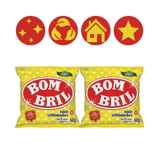 Kit 2 Esponja La Aco Limpeza Brilho Ariar Louca Bombril