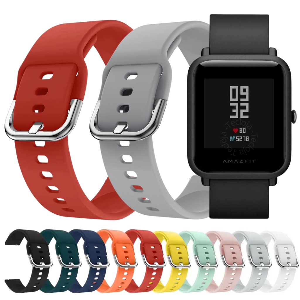 Pulseira Para Amazfit Bip / Bip Lite / Pulseira Compatível Com Amazfit Bip S, Bip S Lite / Pulseira Silicone Para Amazfit Bip U, Bip U Pro, Bip 3 e Bip 3 Pro