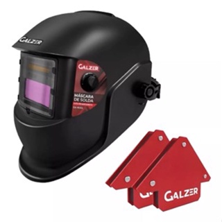 Máscara De Solda Escurecimento Automático + 2 Esquadro
