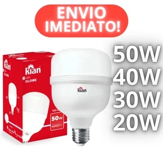 Lâmpada LED 20W, 30W, 40W, 50W Bivolt Branca Fria