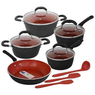 Conjunto De Panelas Antiaderente Cerâmica De Indução 8 Peças Brinox Select Premium
