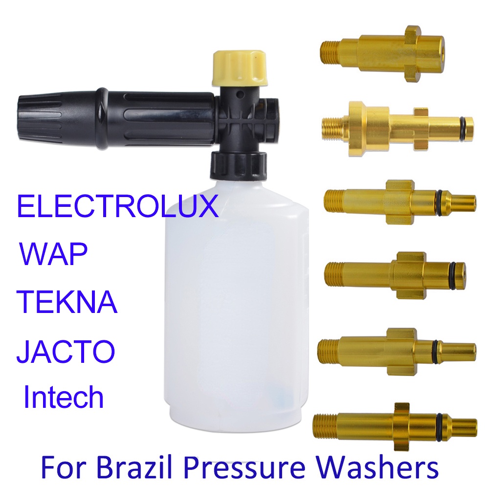 Gerador De Espuma De Bocal Neve Lança Lavador De Pressão De Canhão Carro