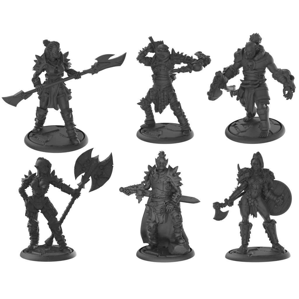 Miniaturas Rpg Orc Personagens Dungeons And Dragons D&d