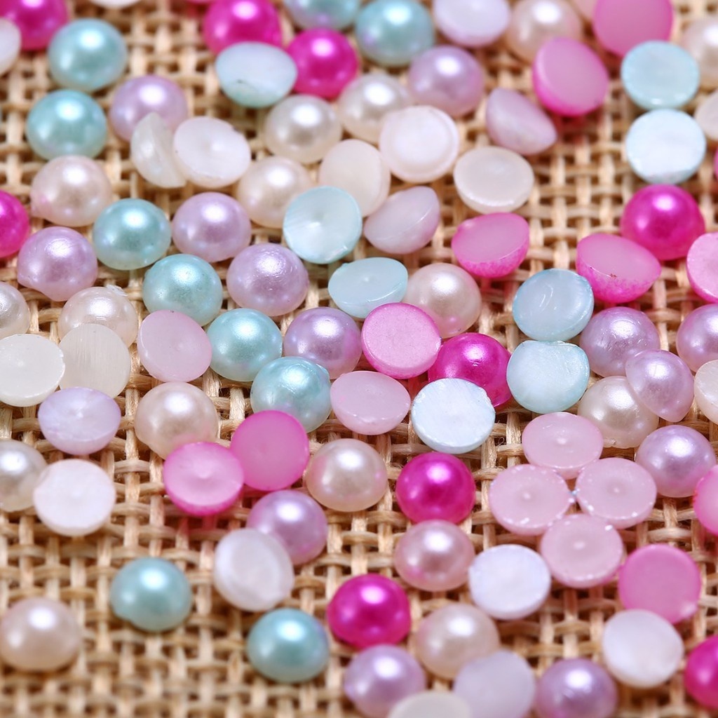Meia Pérola 3mm Mix de Cores para Artesanato Pacote com 3000 Peças ...