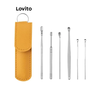 Lovito Beleza Conjuntos Bolsa de Cards Multifuncional com Aço Inox Utensílios de Cuidados com o Corpo para Mulheres LBT01064